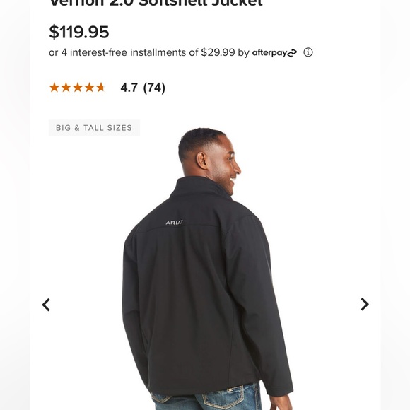 Ariat Vernon 2.0 Softshell Jacket BRAND NEW - Picture 4 of 4